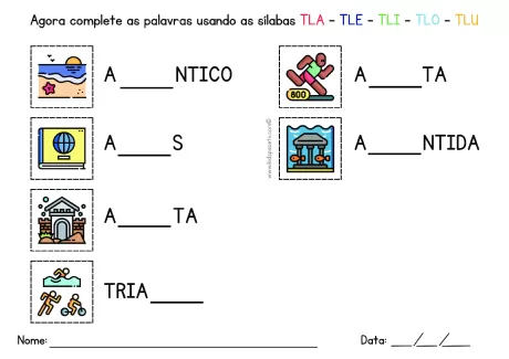 Atividades de sílabas para crianças — p28