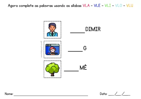 Atividades de sílabas para crianças — p30