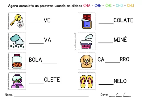 Atividades de sílabas para crianças — p32