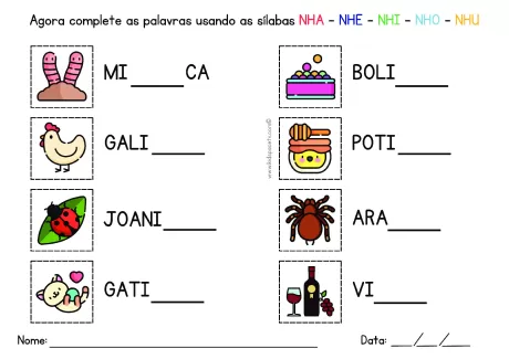 Atividades de sílabas para crianças — p36