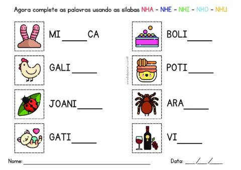 Atividades de sílabas para crianças — p36