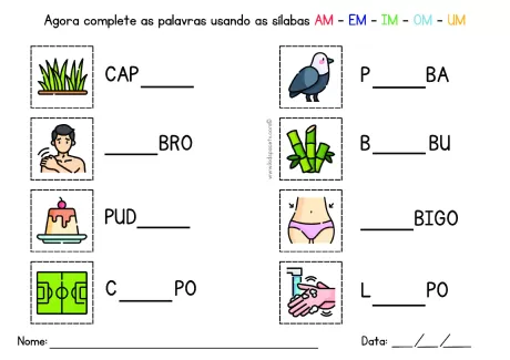 Atividades de sílabas para crianças — p44