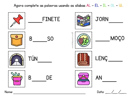Atividades de sílabas para crianças — p46