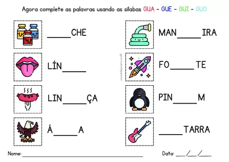 Atividades de sílabas para crianças — p48