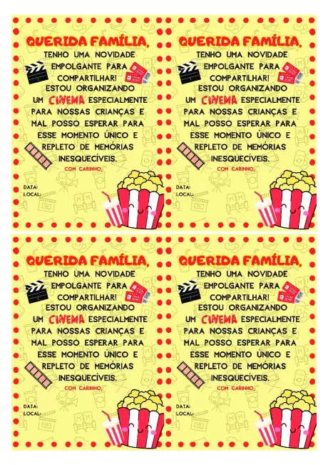 Organização de cinema para crianças — p6
