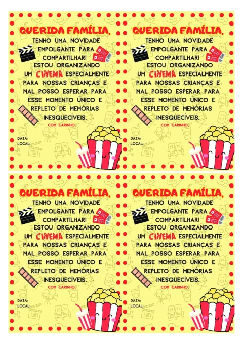 Organização de cinema para crianças — p6