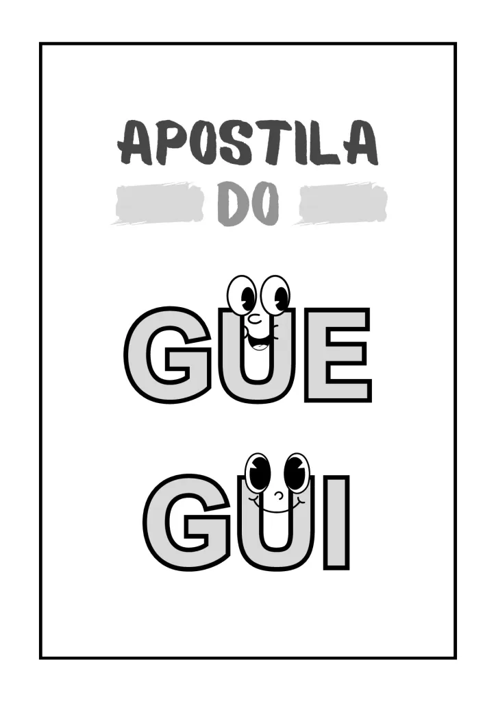 Apostila do GUE e GUI para crianças — p1