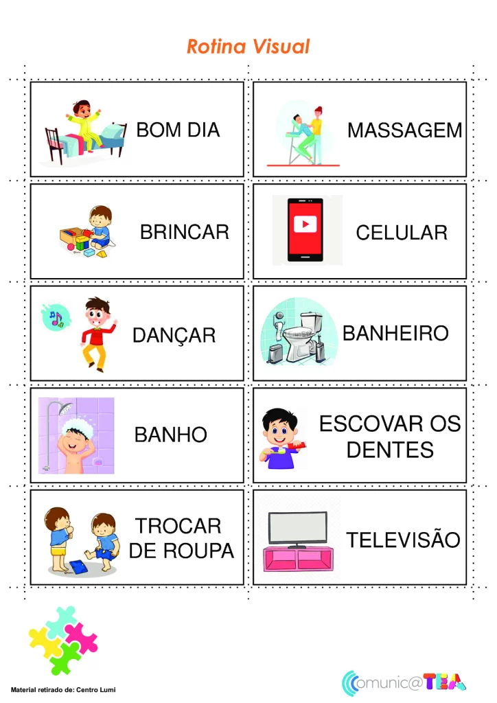 Importância da rotina visual para crianças — p1 | Atividades Educação Infantil (ensinoja.com.br)