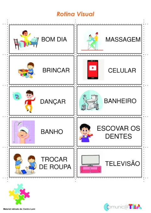 Importância da rotina visual para crianças — p1 | Atividades Educação Infantil (ensinoja.com.br)