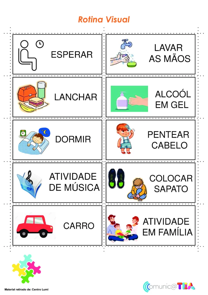 Importância da rotina visual para crianças — p2 | Atividades Educação Infantil (ensinoja.com.br)