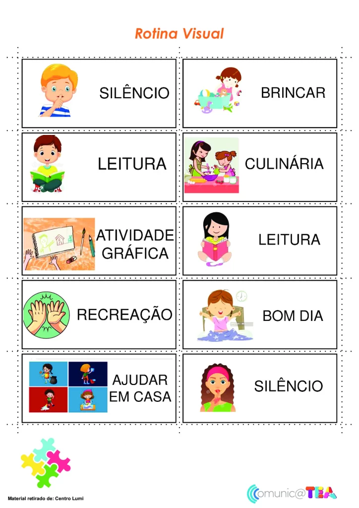 Importância da rotina visual para crianças — p3 | Atividades Educação Infantil (ensinoja.com.br)