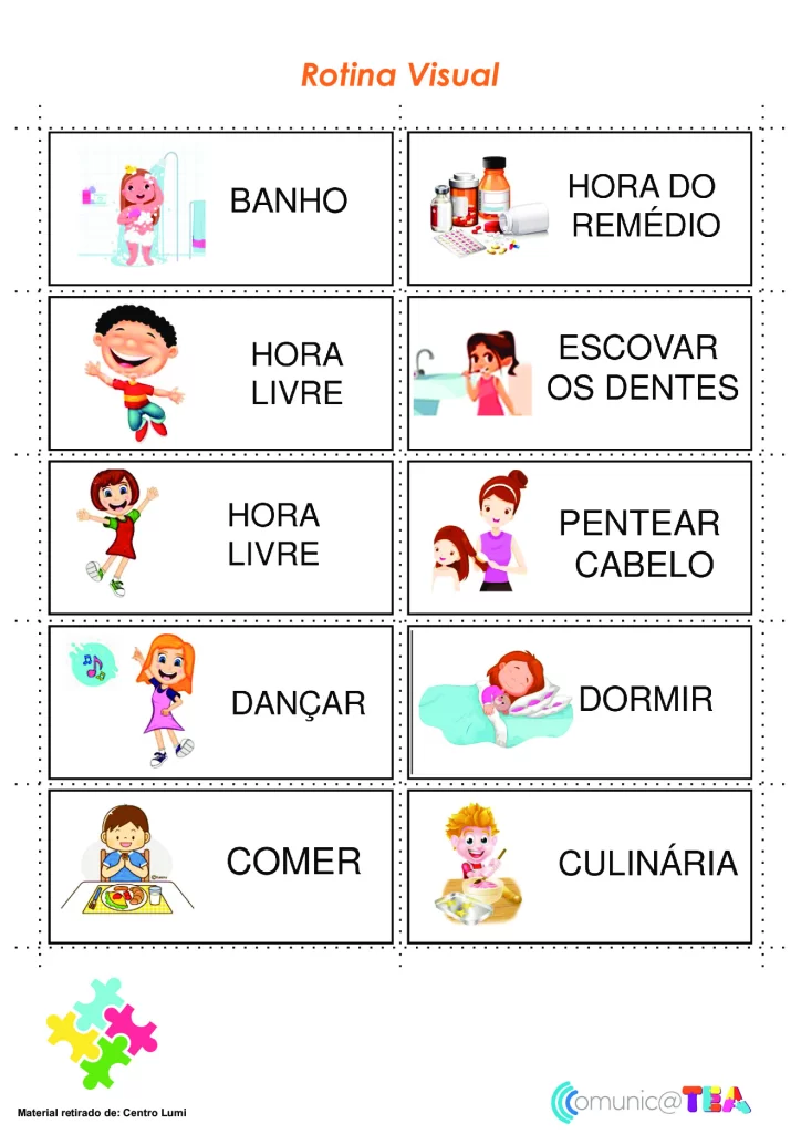 Importância da rotina visual para crianças — p4 | Atividades Educação Infantil (ensinoja.com.br)