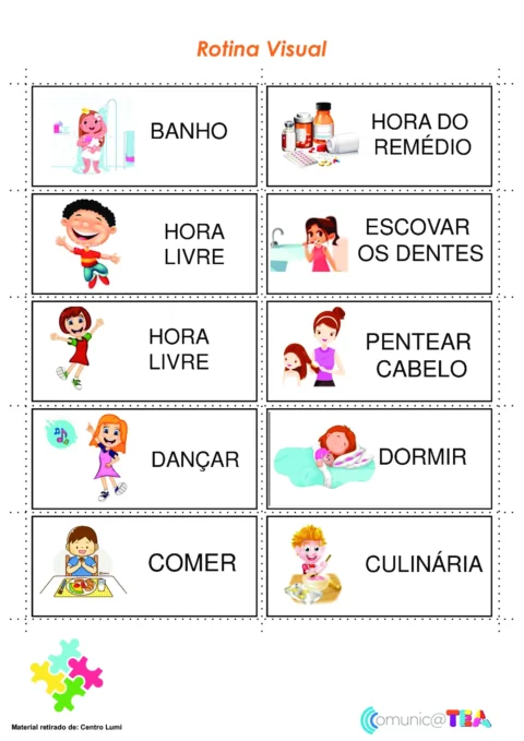 Importância da rotina visual para crianças — p4 | Atividades Educação Infantil (ensinoja.com.br)