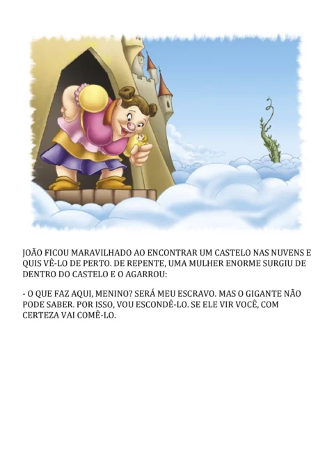 João e o pé de feijão: uma história clássica — p7 | Atividades Educação Infantil (ensinoja.com.br)