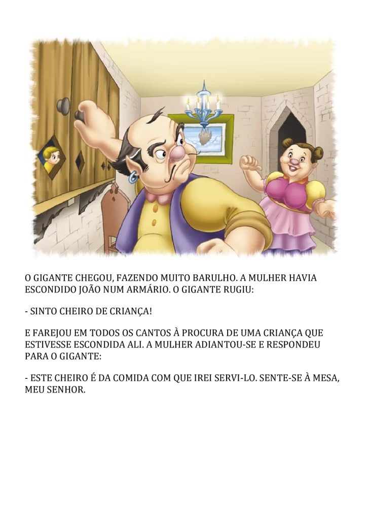 João e o pé de feijão: uma história clássica — p8 | Atividades Educação Infantil (ensinoja.com.br)