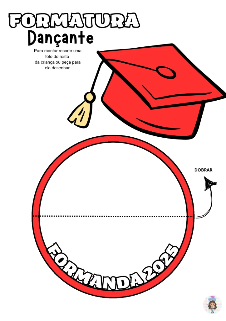 Lembrancinha de Formatura Dançante (PDF para Imprimir) — p4 | Atividades Educação Infantil (ensinoja.com.br)