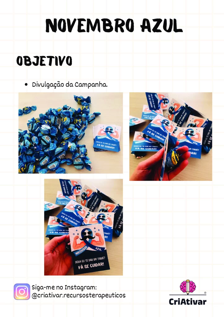 Novembro Azul: conscientização e prevenção do câncer de próstata — p1 | Atividades Educação Infantil (ensinoja.com.br)