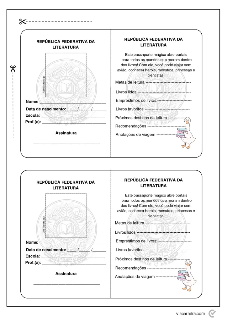 Passaporte da literatura: uma viagem de leitura — p3 | Atividades Educação Infantil (ensinoja.com.br)