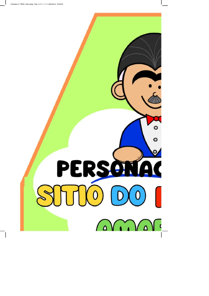 Personagens do Sítio do Picapau Amarelo — p1 | Atividades Educação Infantil (ensinoja.com.br)