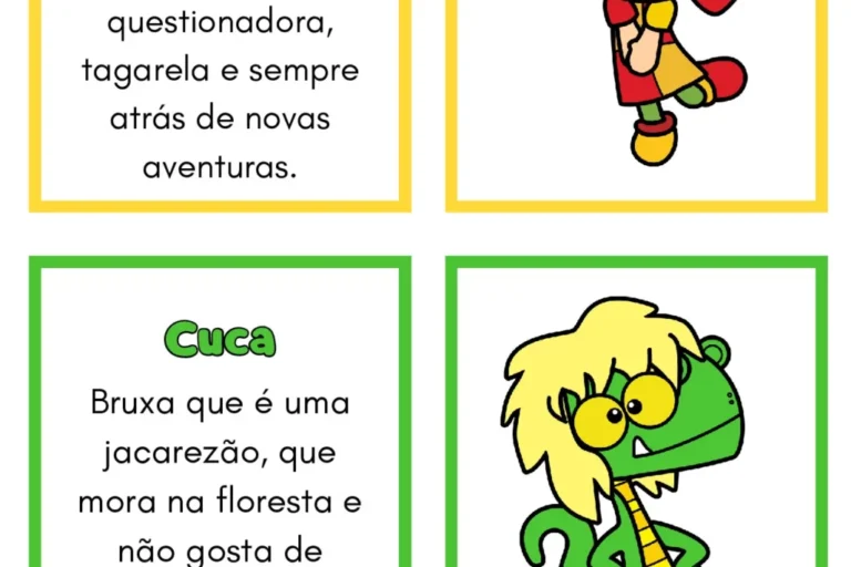 Personagens do Sítio do Picapau Amarelo — p8 | Atividades Educação Infantil (ensinoja.com.br)