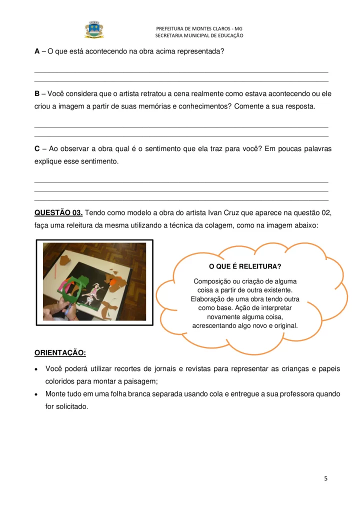 Plano de estudo individual do aluno para arte — p5 | Atividades Educação Infantil (ensinoja.com.br)