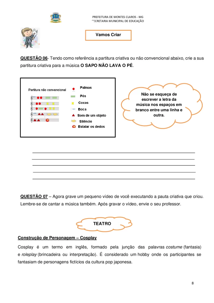 Plano de estudo individual do aluno para arte — p8 | Atividades Educação Infantil (ensinoja.com.br)
