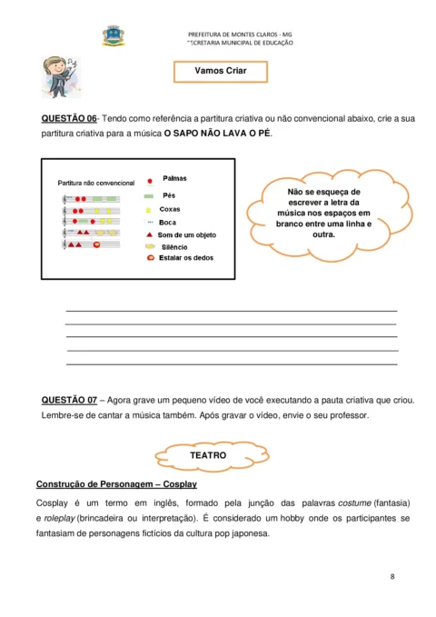 Plano de estudo individual do aluno para arte — p8 | Atividades Educação Infantil (ensinoja.com.br)