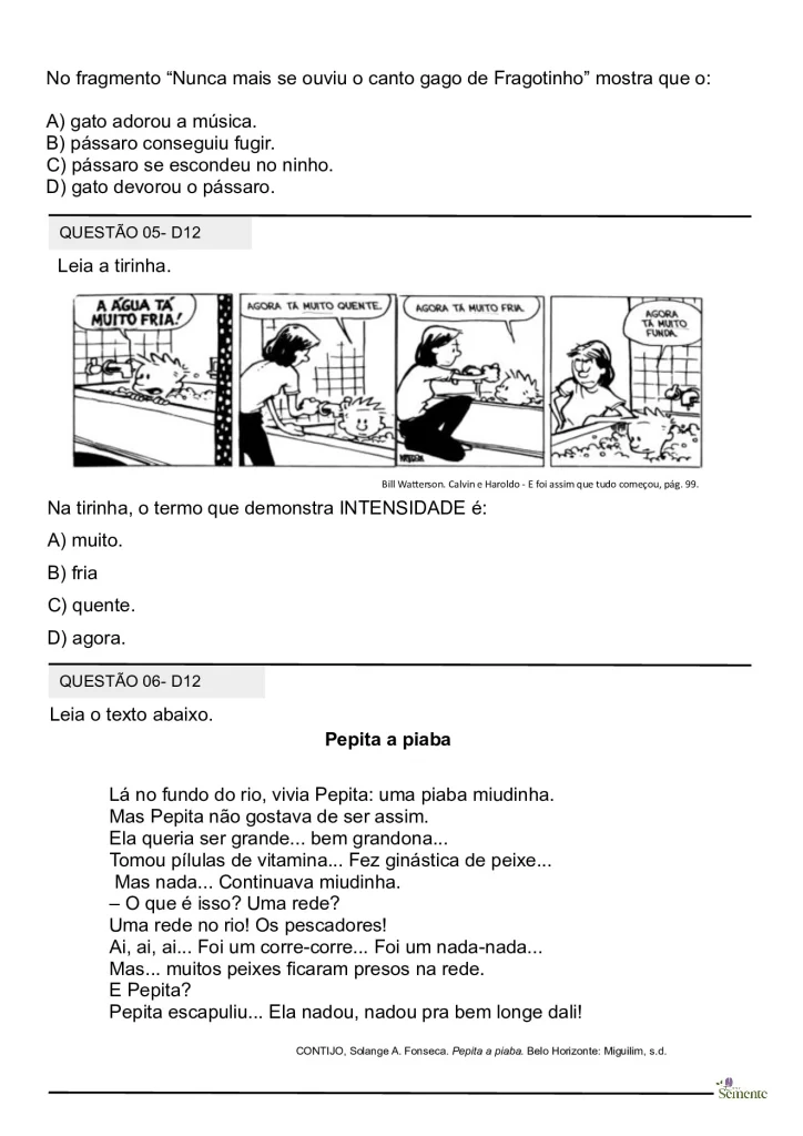 Simulado SAEB 2025 para o 5º ano — p4 | Atividades Educação Infantil (ensinoja.com.br)