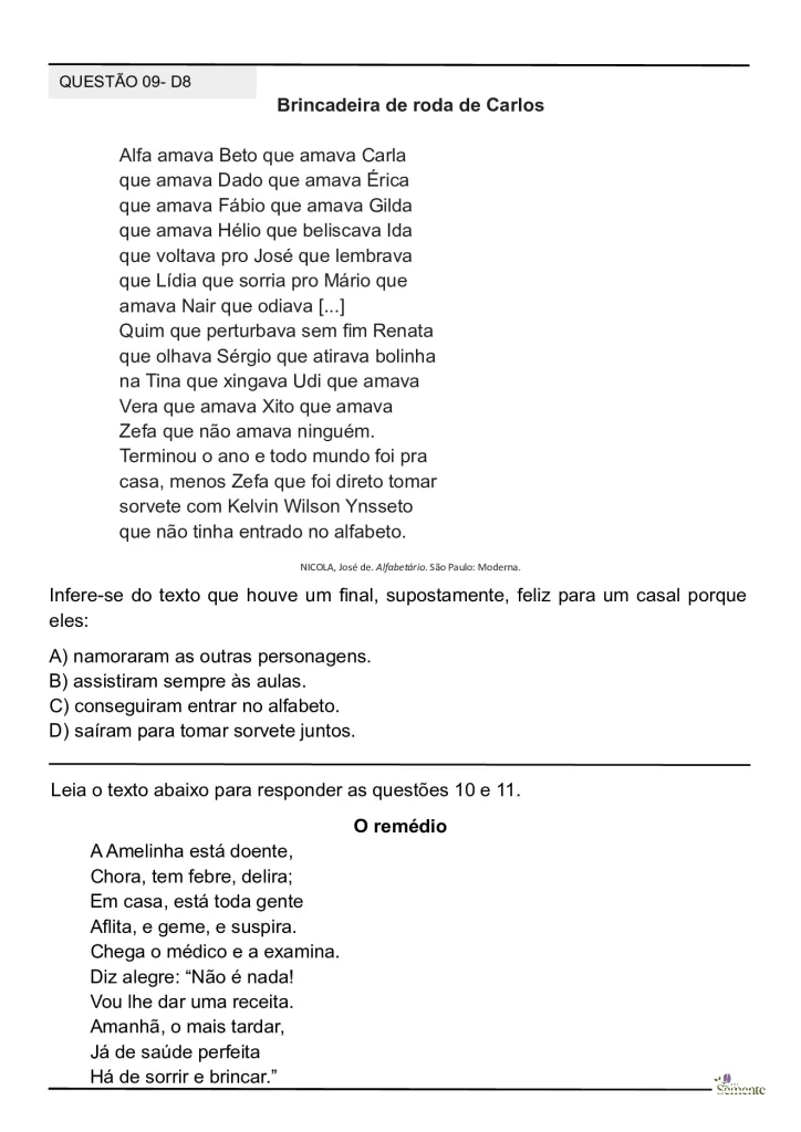 Simulado SAEB 2025 para o 5º ano — p7 | Atividades Educação Infantil (ensinoja.com.br)