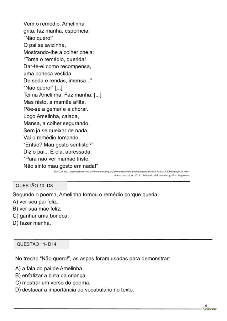 Simulado SAEB 2025 para o 5º ano — p8 | Atividades Educação Infantil (ensinoja.com.br)