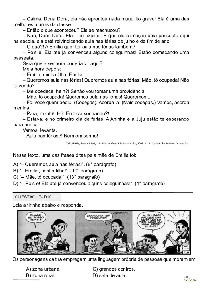 Simulado SAEB 2025 para o 5º ano — p11 | Atividades Educação Infantil (ensinoja.com.br)