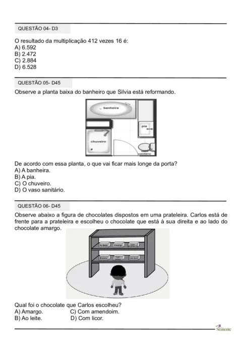 Simulado SAEB 2025 para o 5º ano — p15 | Atividades Educação Infantil (ensinoja.com.br)