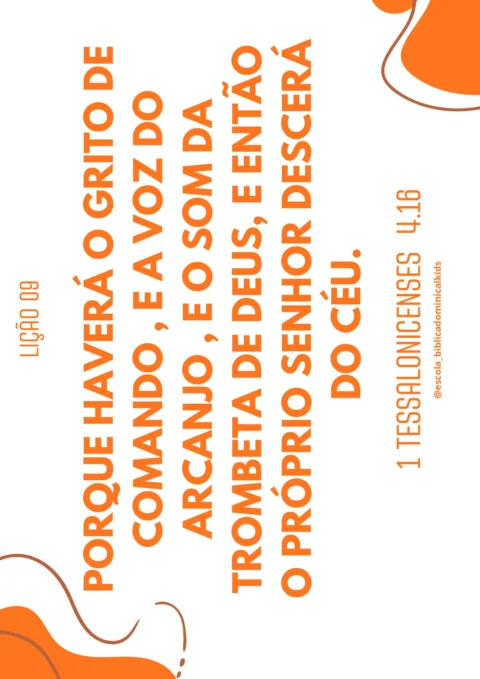 A volta de Jesus: 1 Tessalonicenses 4.13-18 — p3 | Atividades Educação Infantil (ensinoja.com.br)