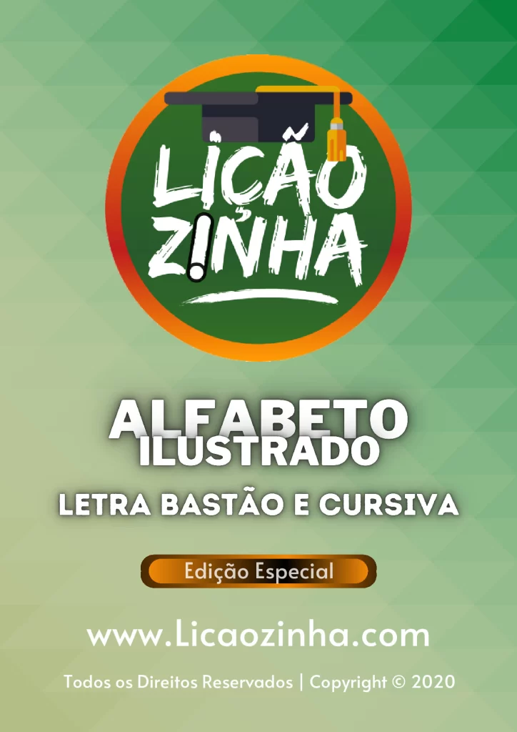Alfabeto ilustrado: letra bastão e cursiva — p1 | Atividades Educação Infantil (ensinoja.com.br)