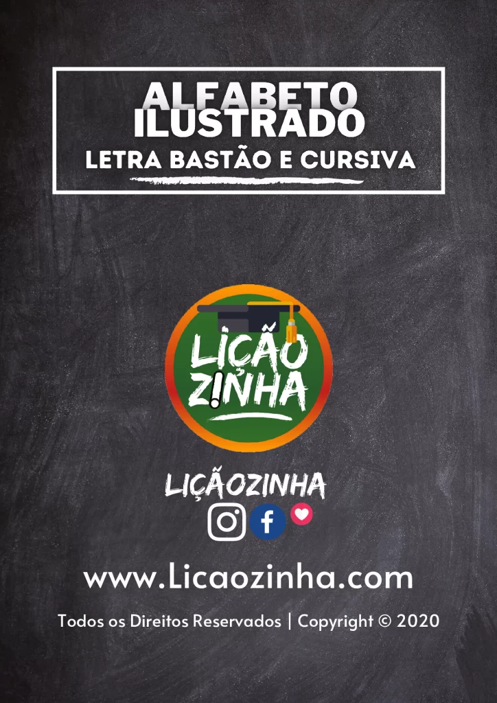Alfabeto ilustrado: letra bastão e cursiva — p2 | Atividades Educação Infantil (ensinoja.com.br)