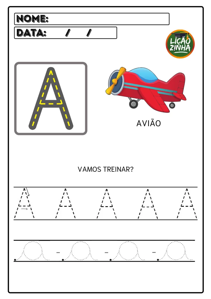 Alfabeto ilustrado: letra bastão e cursiva — p3 | Atividades Educação Infantil (ensinoja.com.br)