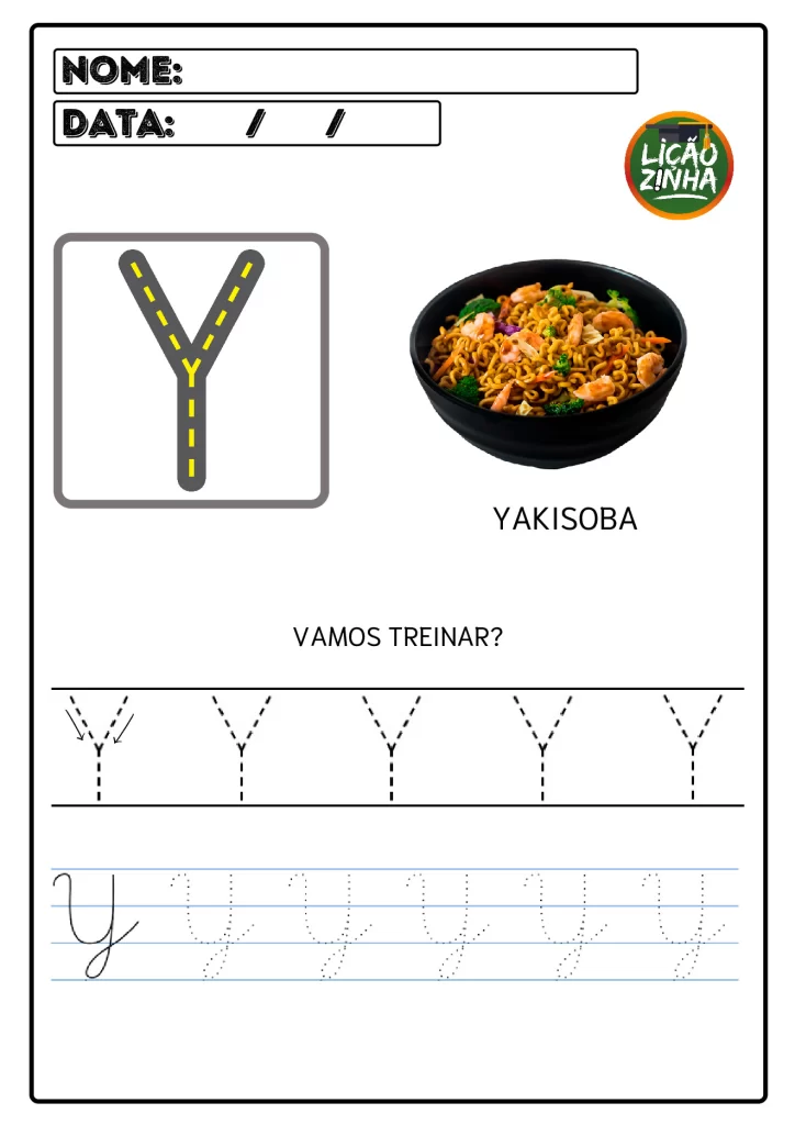 Alfabeto ilustrado: letra bastão e cursiva — p27 | Atividades Educação Infantil (ensinoja.com.br)