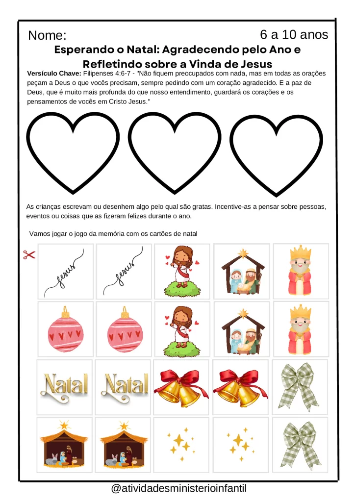Atividades Bíblicas: Natal para Crianças para Imprimir — p6 | Atividades Educação Infantil (ensinoja.com.br)