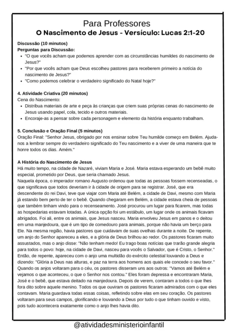 Atividades Bíblicas: Natal para Crianças para Imprimir — p14 | Atividades Educação Infantil (ensinoja.com.br)