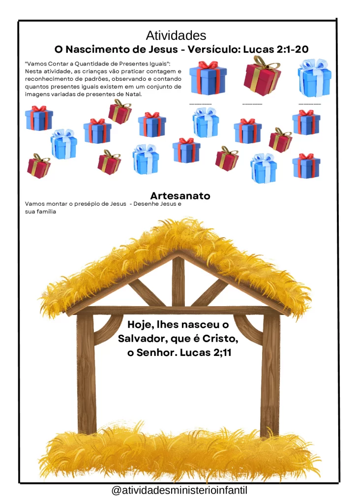 Atividades Bíblicas: Natal para Crianças para Imprimir — p15 | Atividades Educação Infantil (ensinoja.com.br)