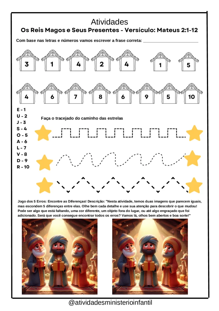 Atividades Bíblicas: Natal para Crianças para Imprimir — p21 | Atividades Educação Infantil (ensinoja.com.br)