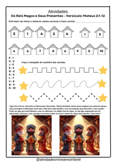 Atividades Bíblicas: Natal para Crianças para Imprimir — p21 | Atividades Educação Infantil (ensinoja.com.br)