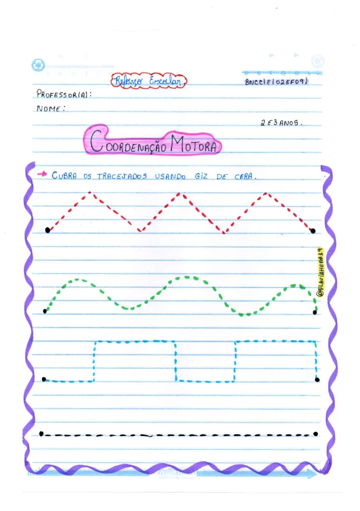 Atividades de coordenação motora para 2 e 3 anos — p3 | Atividades Educação Infantil (ensinoja.com.br)