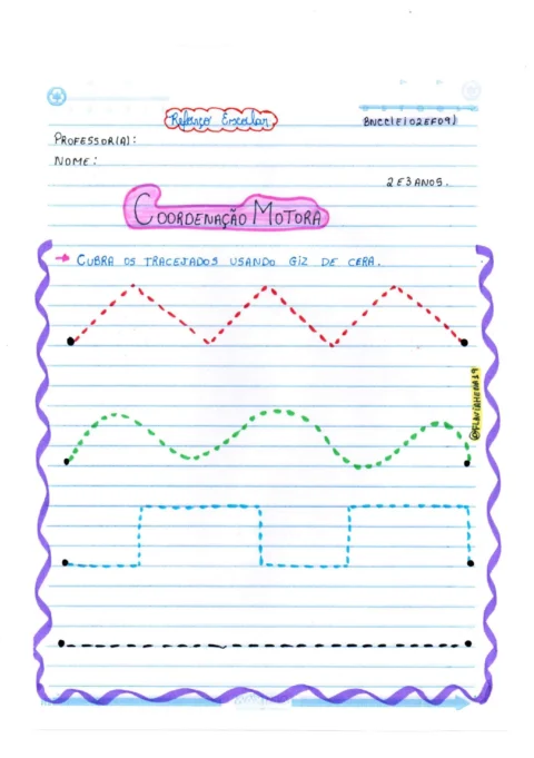Atividades de coordenação motora para 2 e 3 anos — p3 | Atividades Educação Infantil (ensinoja.com.br)