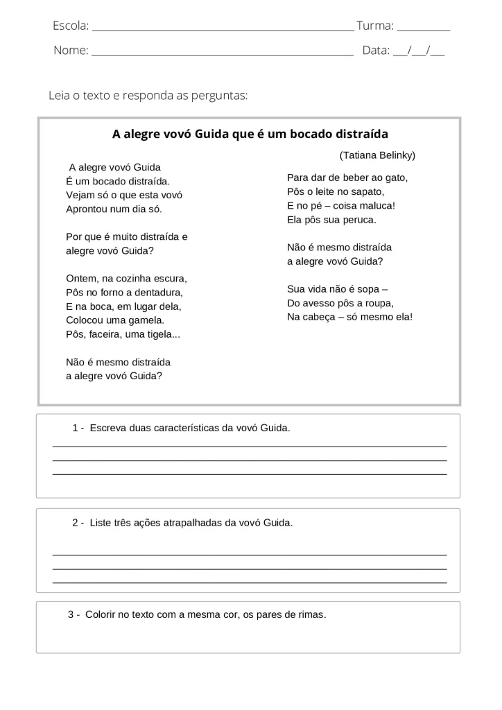 Atividades de interpretação de texto 4° e 5° ano em PDF — p4 | Atividades Educação Infantil (ensinoja.com.br)
