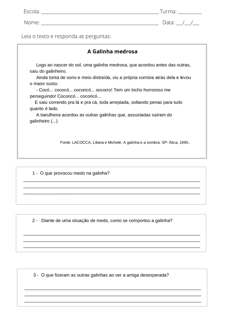 Atividades de interpretação de texto 4° e 5° ano em PDF — p9 | Atividades Educação Infantil (ensinoja.com.br)