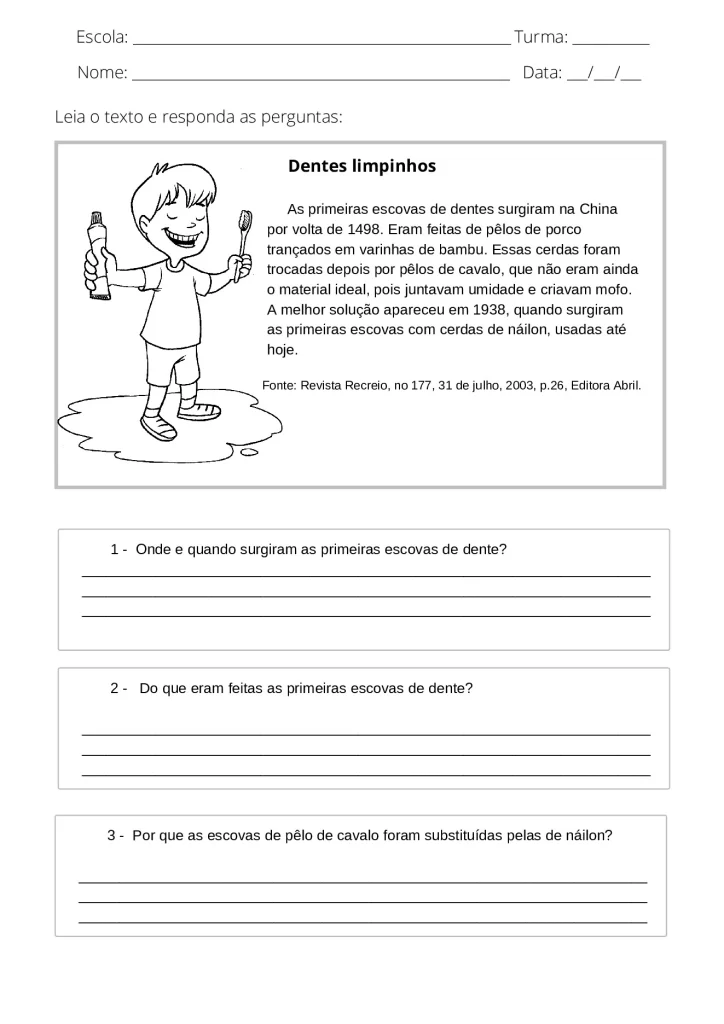Atividades de interpretação de texto 4° e 5° ano em PDF — p10 | Atividades Educação Infantil (ensinoja.com.br)