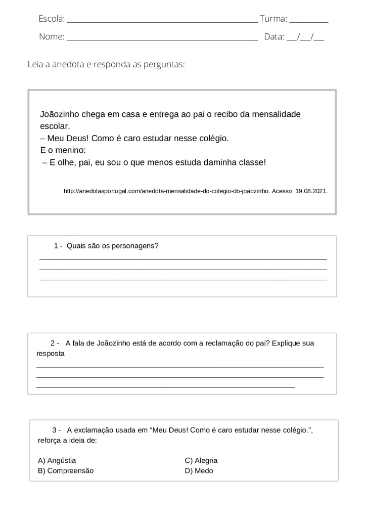 Atividades de interpretação de texto 4° e 5° ano em PDF — p12 | Atividades Educação Infantil (ensinoja.com.br)