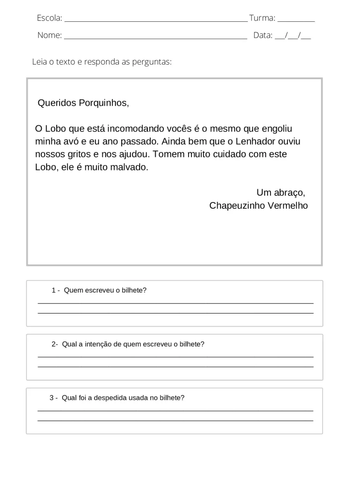 Atividades de interpretação de texto 4° e 5° ano em PDF — p16 | Atividades Educação Infantil (ensinoja.com.br)