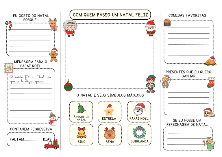 Lapbook de Natal para crianças